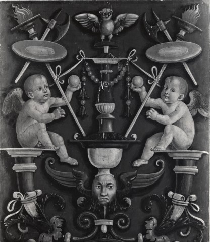 Deutsche Fotothek — Pinturicchio Bernardino - sec. XV - Motivi decorativi a grottesche con putti — insieme